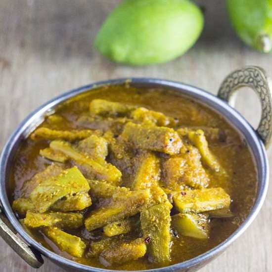 Bittergourd & Raw Mango Curry - Recipe photo by onetsp