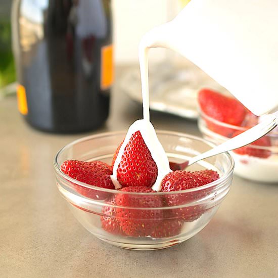 Strawberries and Cream - Recipe photo by culinaryginger