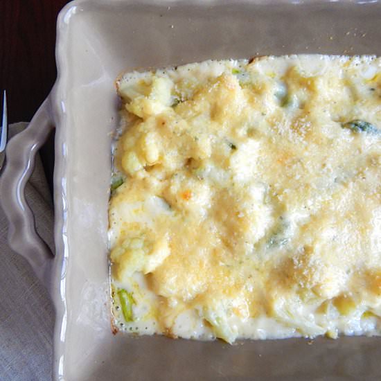 Cauliflower Asparagus Gratin - Recipe photo by strawmarysmith