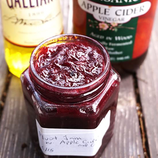 Pluot Jam with Vinegar and Galliano - Recipe photo by My Annoying Opinions