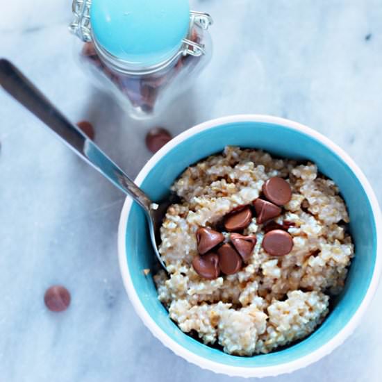 Dark Chocolate Chip Oatmeal - Recipe photo by TacoBoutFood