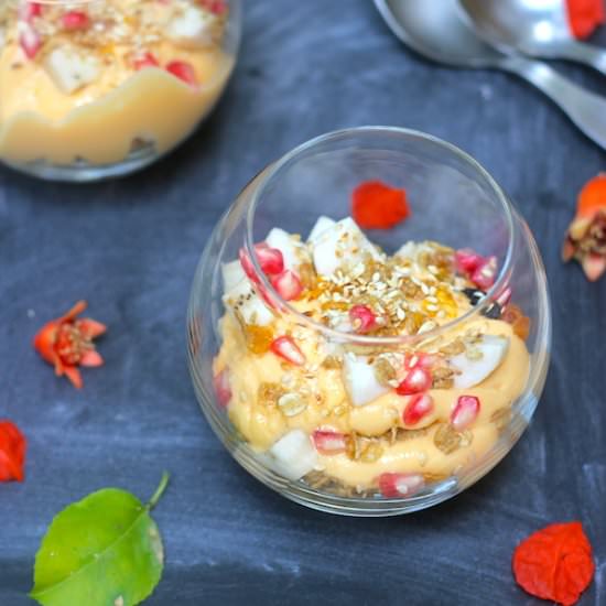 Mango Yogurt Breakfast Parfait - Recipe photo by saffrontrail