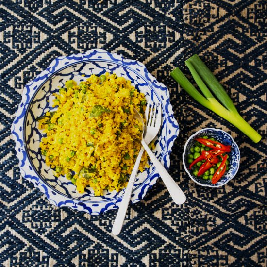 Cauliflower 'Rice' Pilau - Recipe photo by Spice Mama
