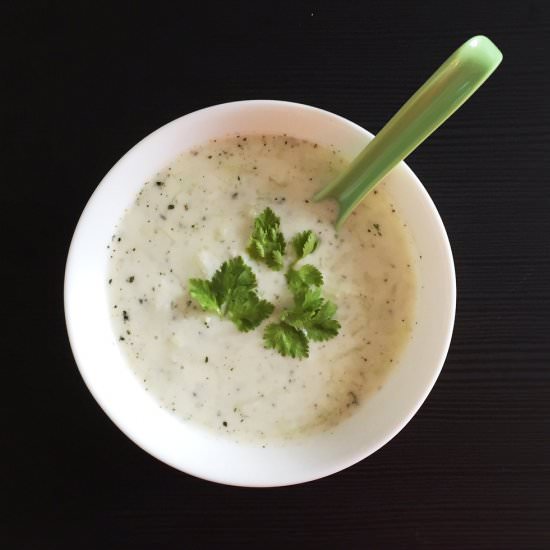 Minty Cucumber Yogurt - Recipe photo by theartbug
