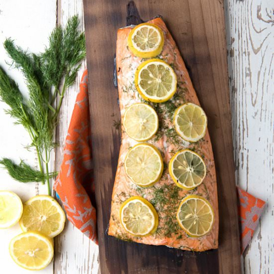 Charred Cedar Plank Salmon - Recipe photo by boulderlocavore