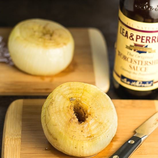Grilled Whole Onion - Recipe photo by Fox Valley Foodie