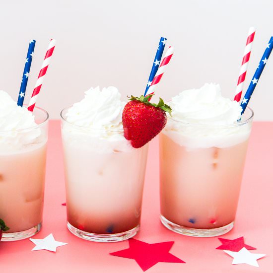 Spiked Strawberry Italian Soda - Recipe photo by sarahhearts