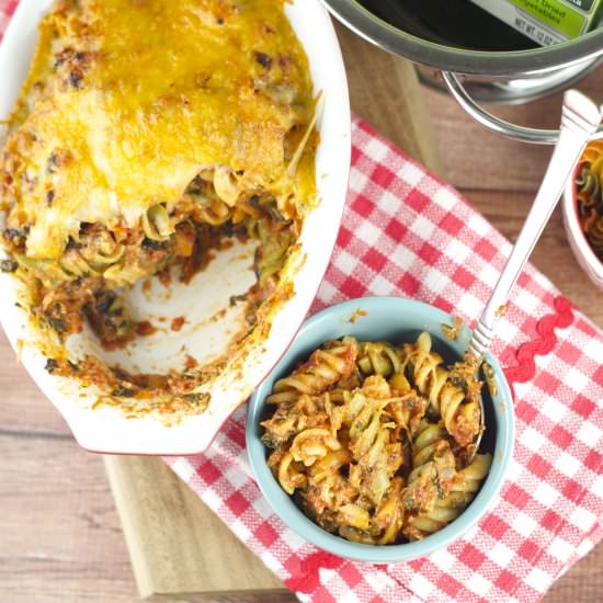Baked Pasta With Ricotta And Spinach - Recipe photo by tiffanybendayan