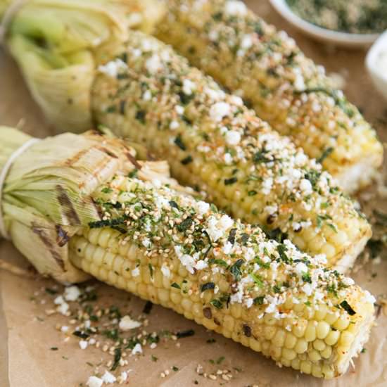 Miso Butter Corn - Recipe photo by the little epicurean