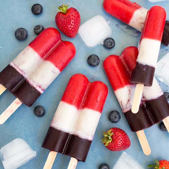 Firecracker Ice Pops - Recipe photo by freutcake