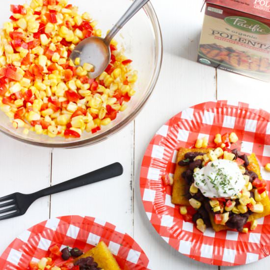 Polenta Tostadas - Recipe photo by La Casa de Sweets