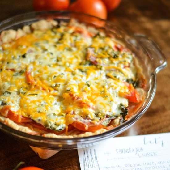 Healthy Tomato Pie - Recipe photo by LSFoster2