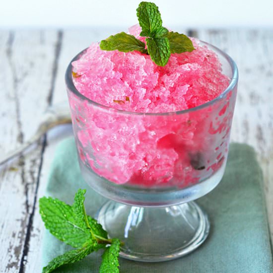 Fruit Punch Granita with Rum - Recipe photo by FoodieandWine.com