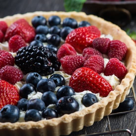 Whipped Berry Tart - Recipe photo by Culinary Therapy