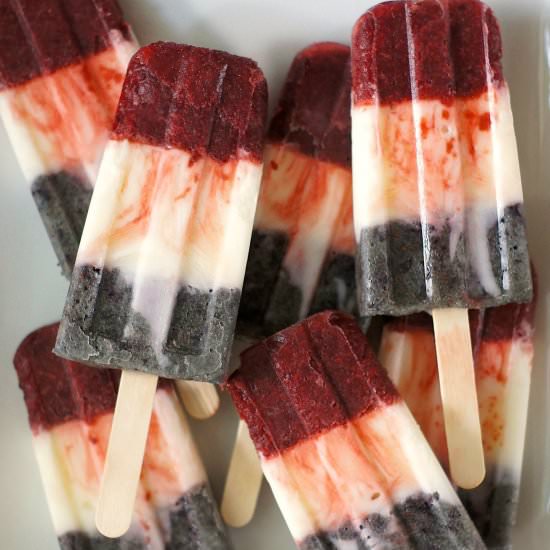 Berry Yogurt Popsicles - Recipe photo by fearlesshomemaker
