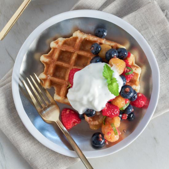 Mixed Berry Waffles - Recipe photo by dannaklein