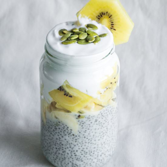 Breakfast Chia Jar - Recipe photo by Wellness with Taryn