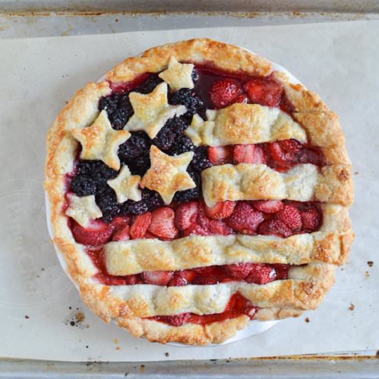 American Flag Pie - Recipe photo by SprinkledWithJules