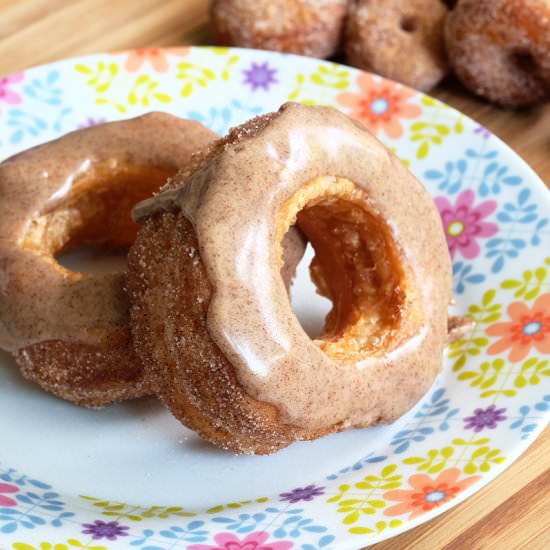 Cinnamon Spice Glazed Cronut - Recipe photo by BearNakedFood