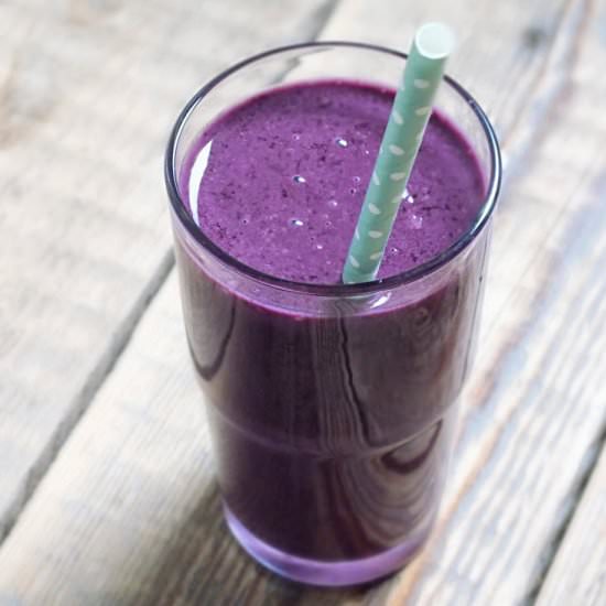 Vegan sugar free bilberry shake - Recipe photo by Smakolyki Alergika