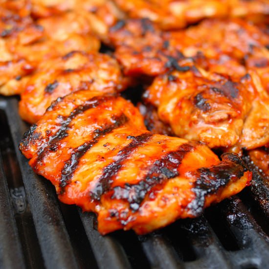 Korean BBQ Chicken Sliders - Recipe photo by theunmanlychef