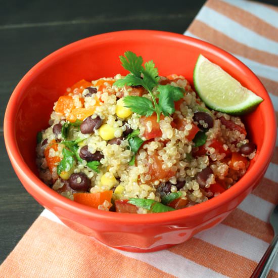 Mexican Quinoa Salad - Recipe photo by thestudyofyum