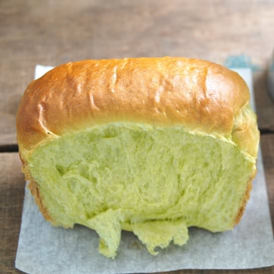 Pandan Hokkaido Milk Loaf - Recipe photo by Bake With Paws
