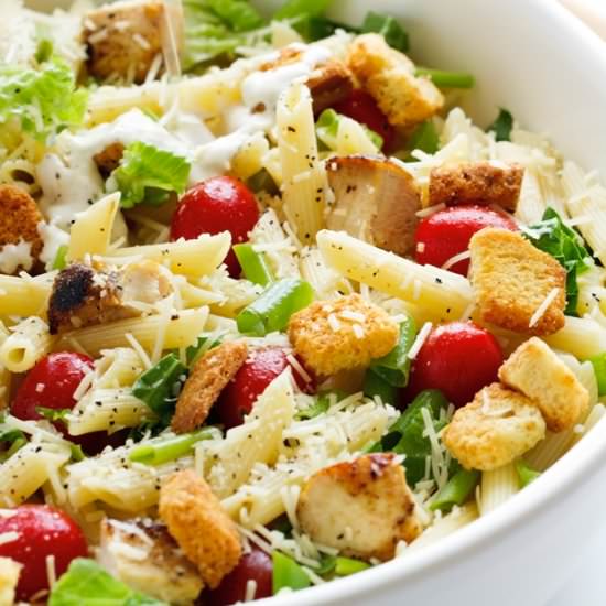 Chicken Caesar Pasta Salad - Recipe photo by littlespicejar