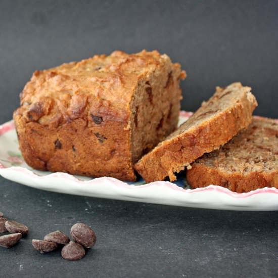 Peanut Butter Choc Chip Banana Bread - Recipe photo by June Burns