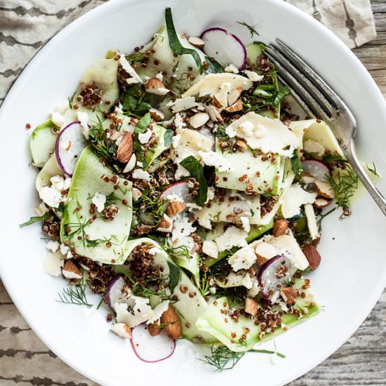 Zucchini & Quinoa Salad - Recipe photo by dishing up the dirt