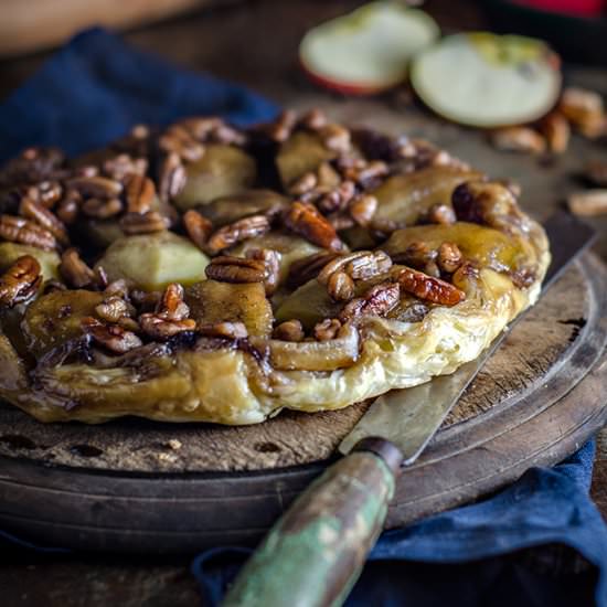 Apple Maple and Pecan Tarte Tatin - Recipe photo by ChewTown