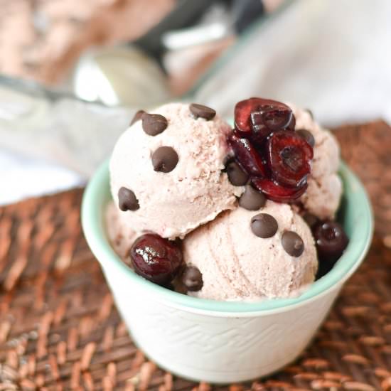 Cherry Chocolate Chip Ice Cream - Recipe photo by Our Wholesome Ways