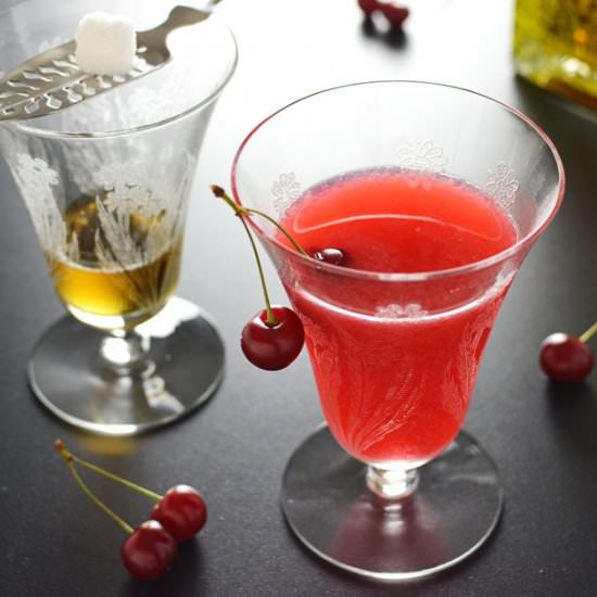 Sour Cherry Absinthe Cocktail - Recipe photo by SimpleSeasonal