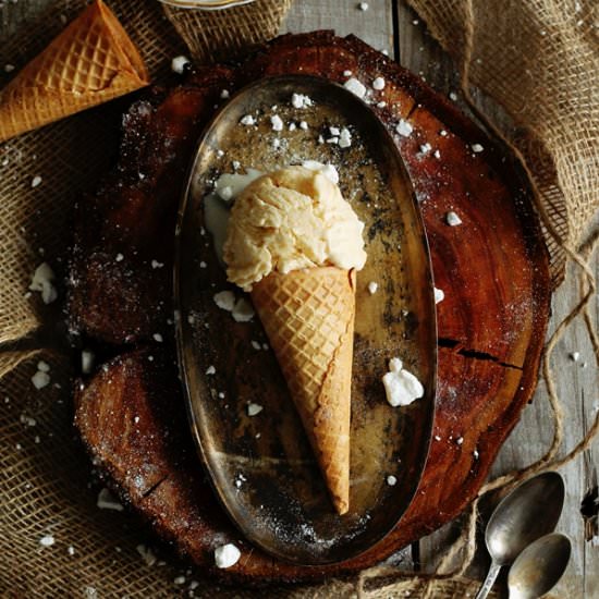 Brown butter ice cream - Recipe photo by Netqa86