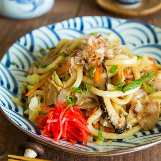 Yaki Udon - Recipe photo by Just One Cookbook
