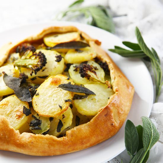 Potato and broccoli galette - Recipe photo by littlebigh