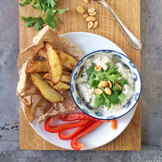 Cilantro Peanut Curd Cheese - Recipe photo by Ina Isst