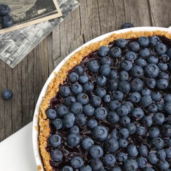 Cheesecake with Blueberries - Recipe photo by myblueberrybasket
