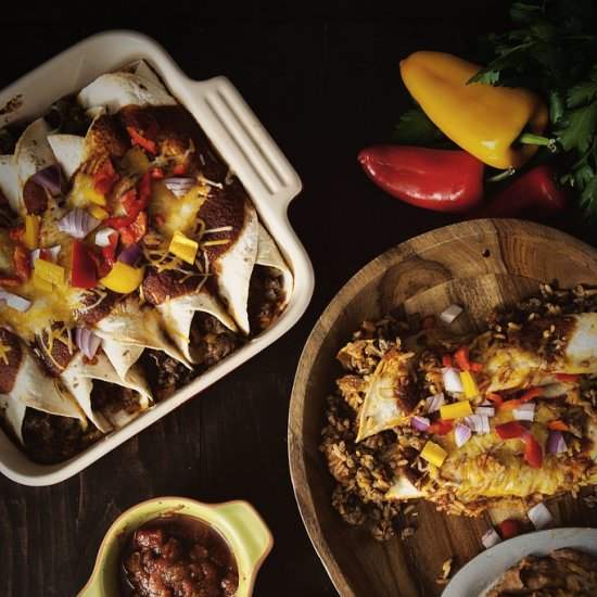 Make Ahead Ground Beef Enchiladas - Recipe photo by kita roberts