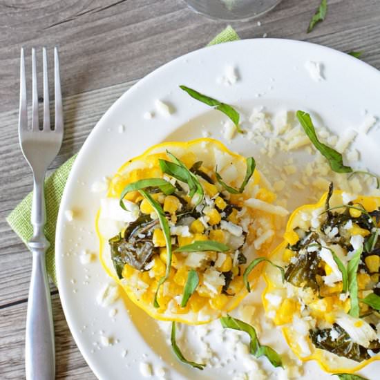 Stuffed Pattypan Squash - Recipe photo by SimpleSeasonal