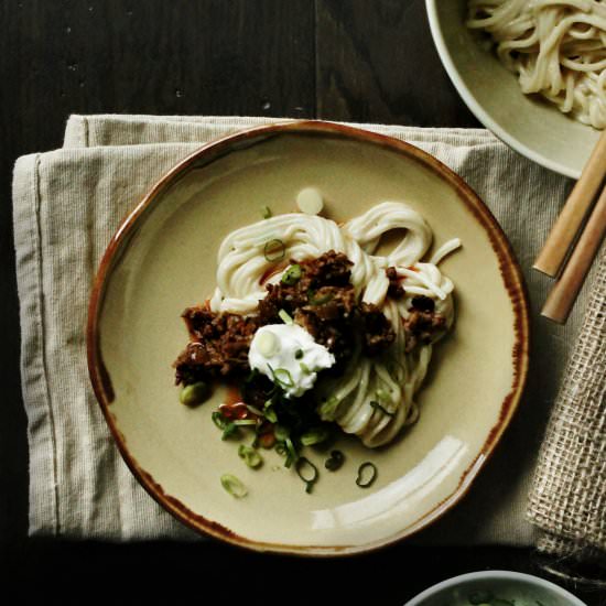 Sichuan Lamb Ramen with Tahini - Recipe photo by Cocoetcocoa