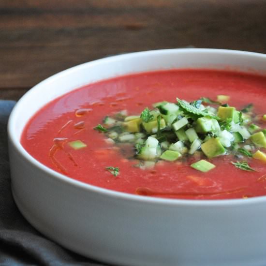 Watermelon & Habanero Gazpacho - Recipe photo by drumbeets