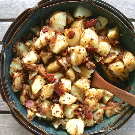Bacon & Shallot Potato Salad - Recipe photo by thebrookcook.wordpress.com