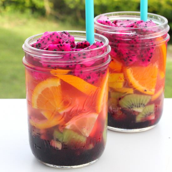 Rainbow Layered Fruit Lemonade - Recipe photo by kojodesigns