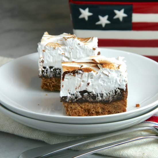 S'mores Bars - Recipe photo by thebrookcook.wordpress.com
