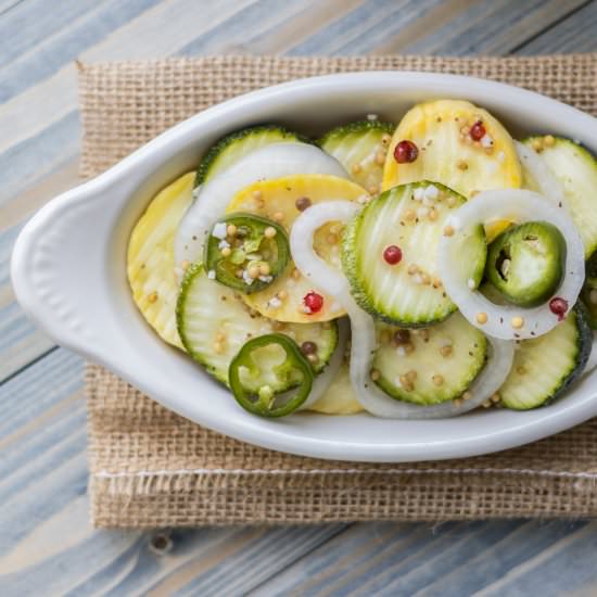 Bread & Butter Summer Squash Pickle - Recipe photo by brisketandbagels