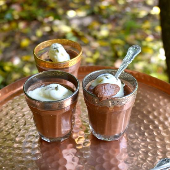 Chocolate Lavender Pots de Creme - Recipe photo by spiceinthecity