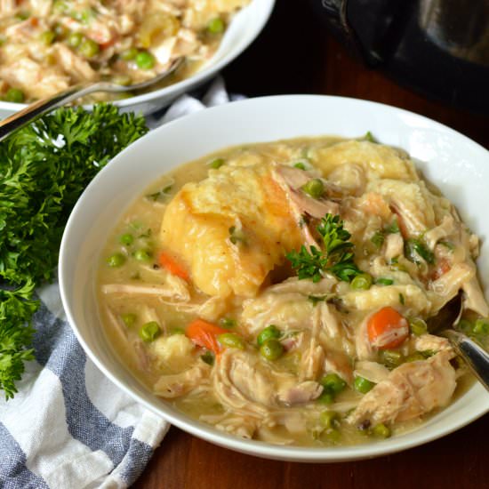 Chicken Pot Pie with Biscuit Crust - Recipe photo by brooklyn homemaker