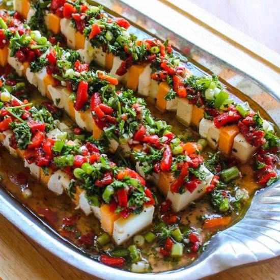Marinated Cheese Tray Recipe - Recipe photo by aforkstale