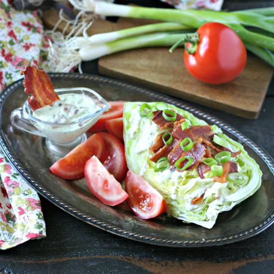 BLT Salad w/ Creamy Bacon Dressing - Recipe photo by EverydayMaven
